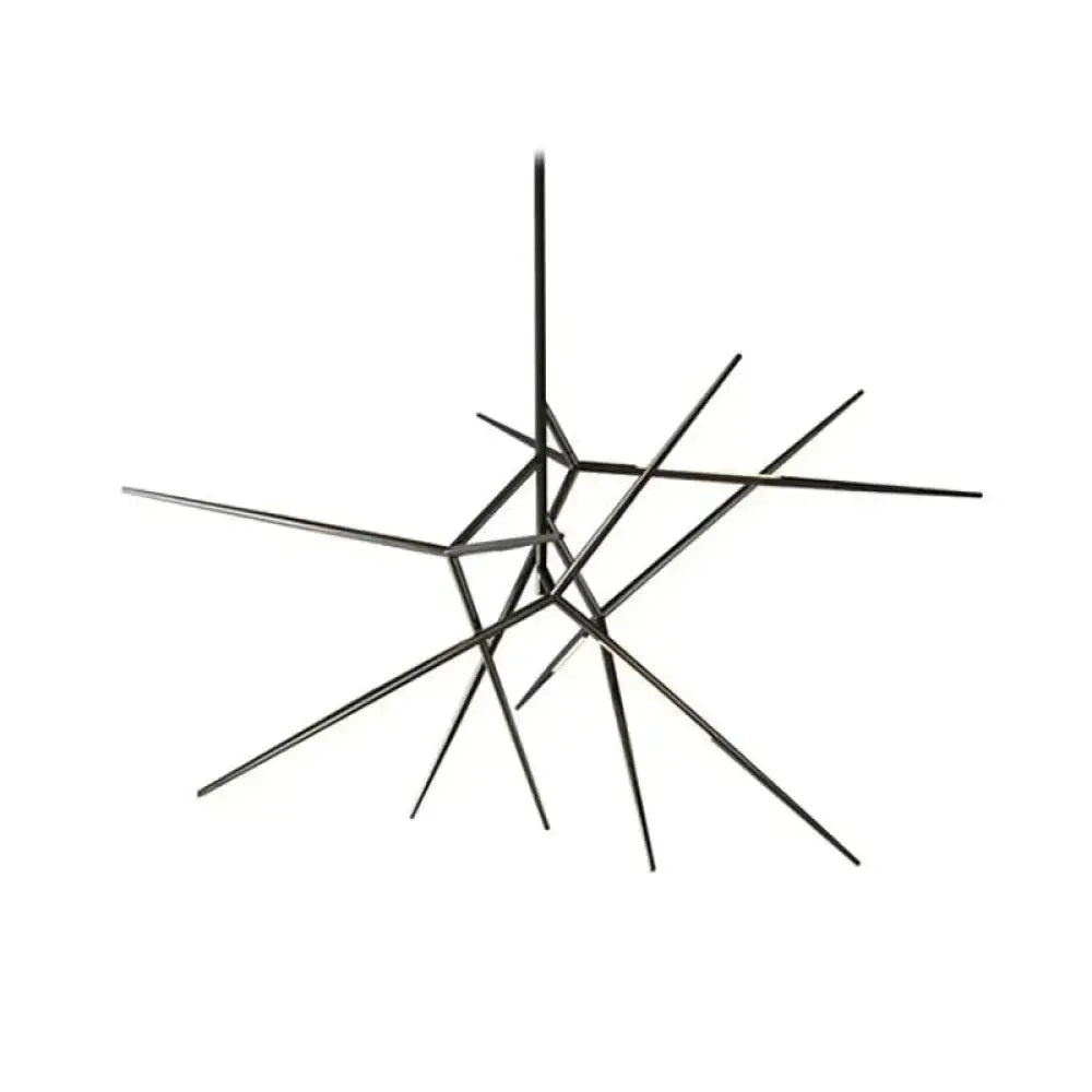 Black Gold Starburst Chandelier