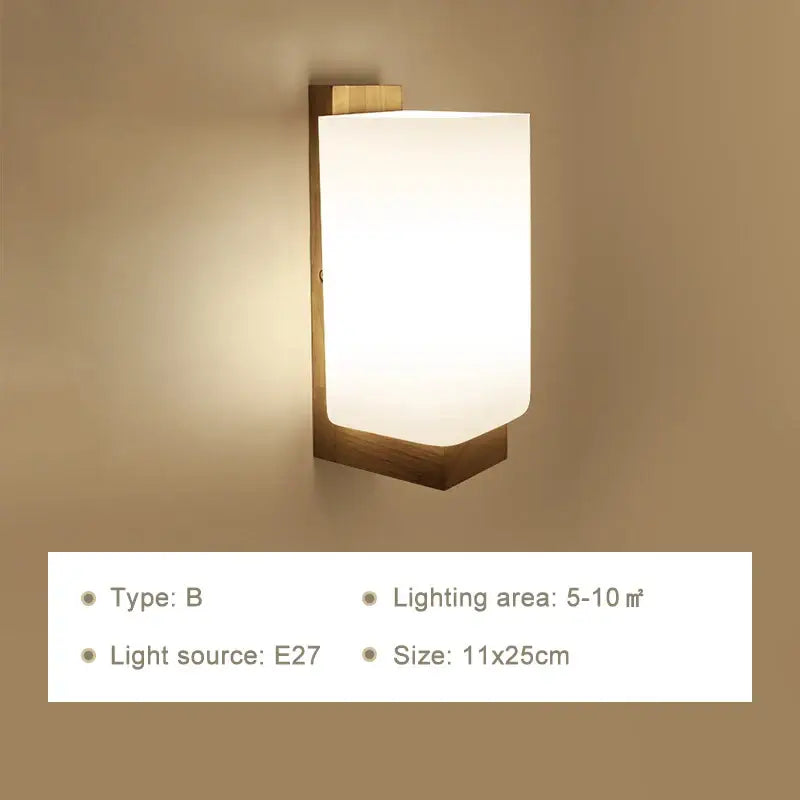 Wooden Wall Lamp