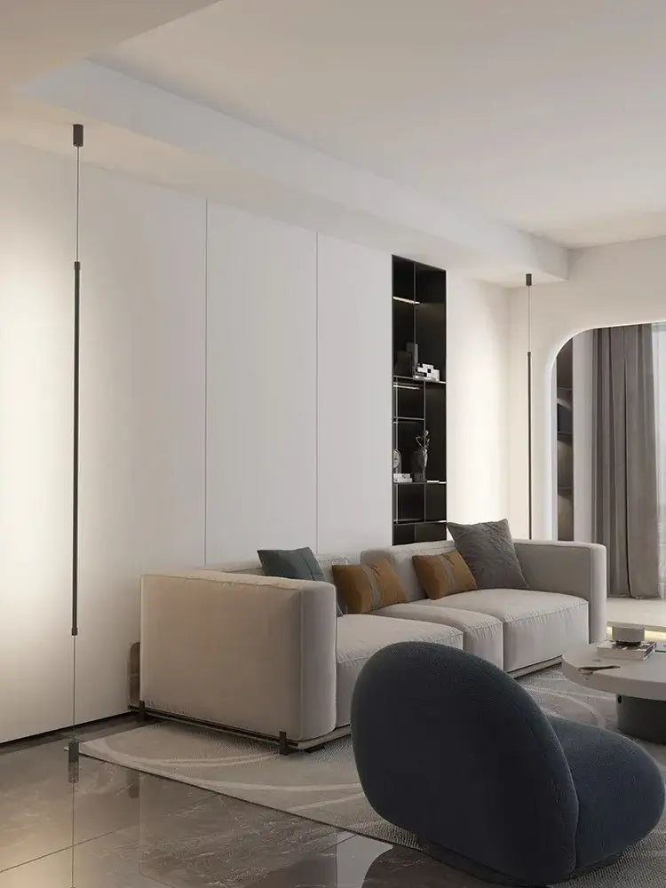 Black Strip Pendant Light