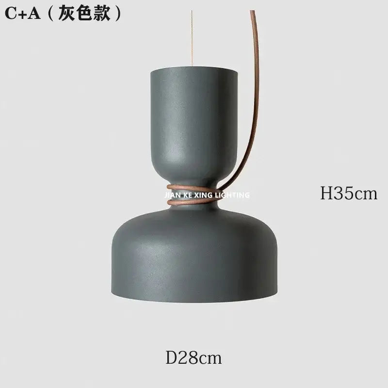 Black Forged Iron Minimalist Pendant Light