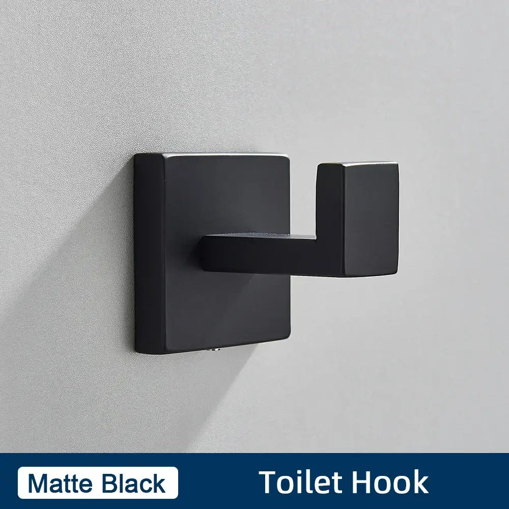 Black Steel Bathroom Set