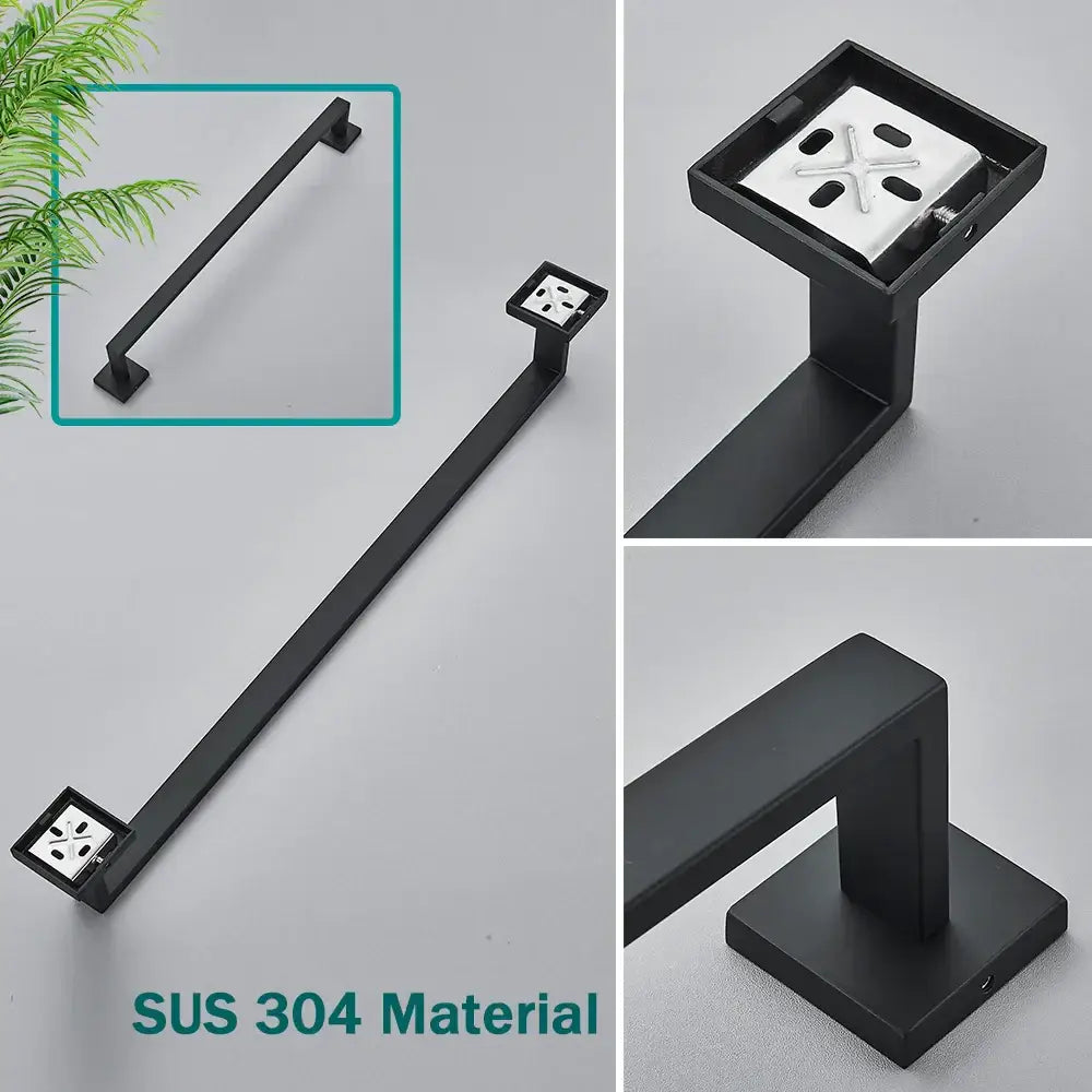 Black Steel Bathroom Set