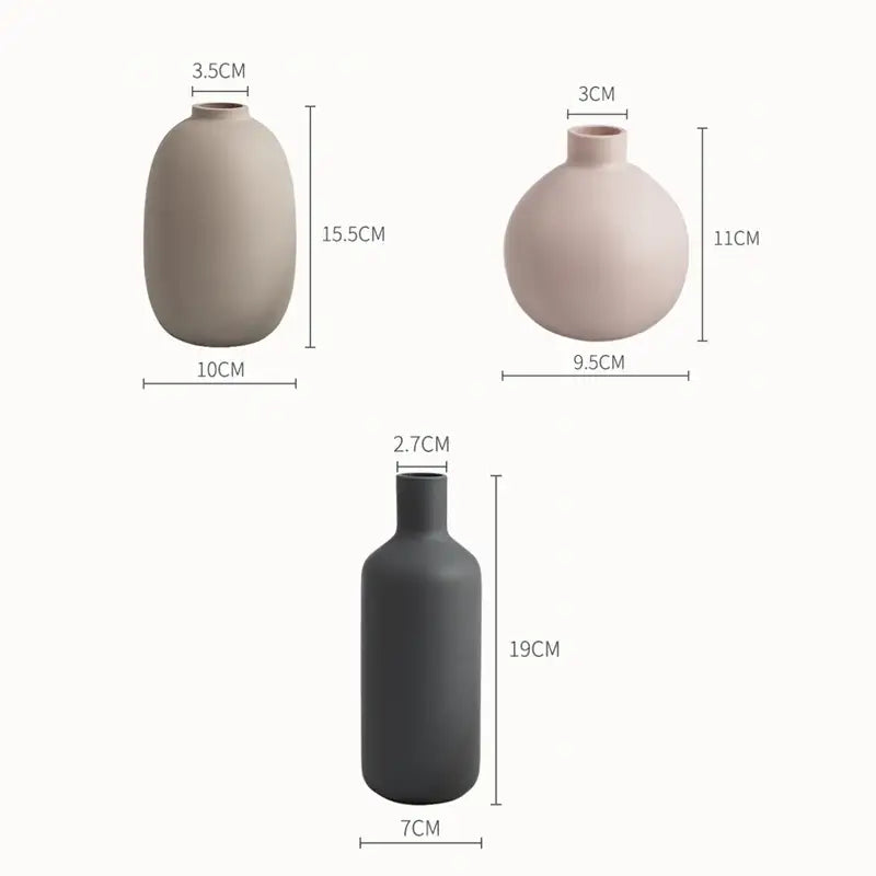 Pastel Geometric Ceramic Vase