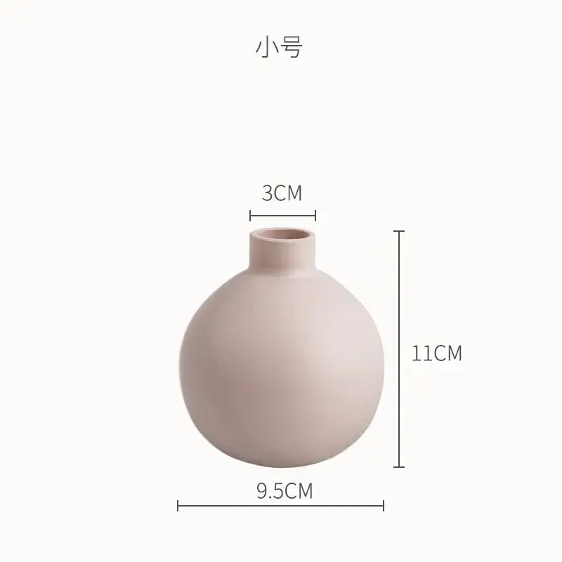Pastel Geometric Ceramic Vase