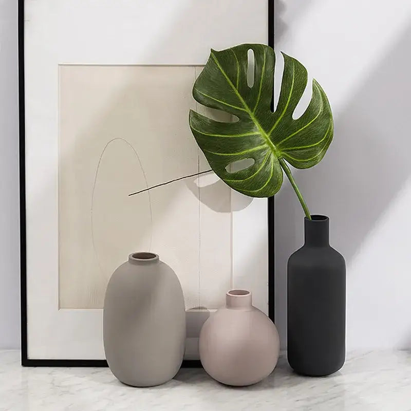Pastel Geometric Ceramic Vase