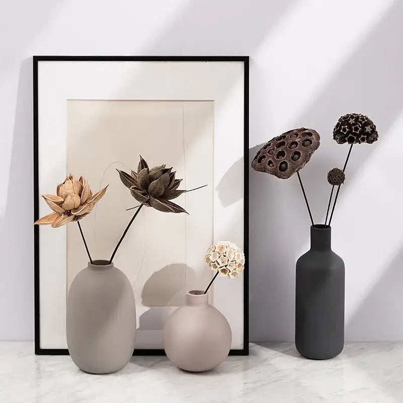 Pastel Geometric Ceramic Vase