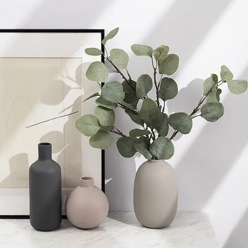 Pastel Geometric Ceramic Vase