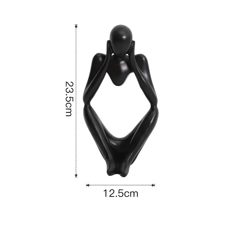 White Abstract Woman Figurine