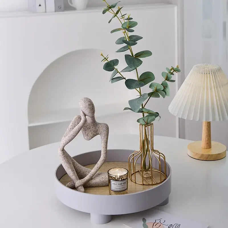 White Abstract Woman Figurine