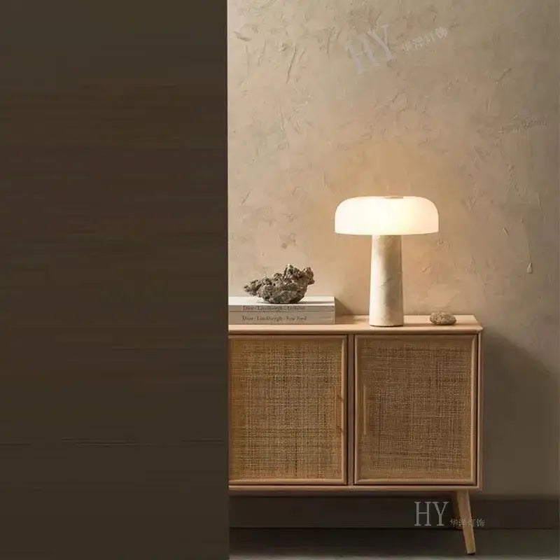 Stone Mushroom Table Lamp