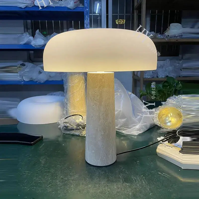 Stone Mushroom Table Lamp