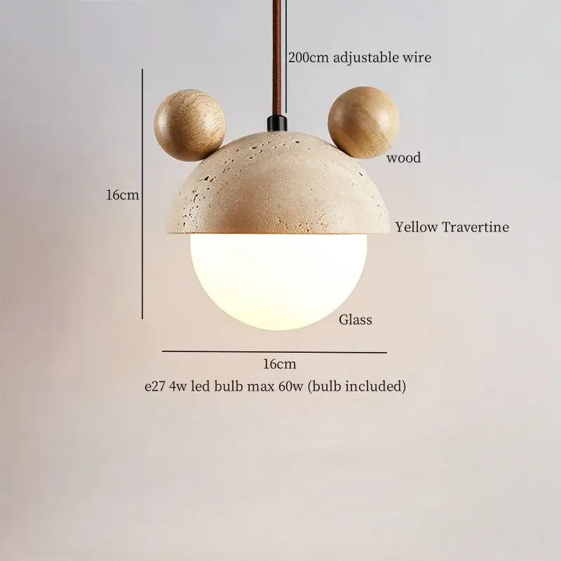 Stone LED Pendant Light