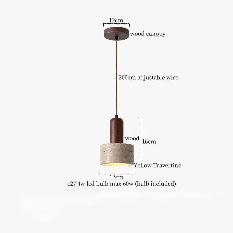 Stone LED Pendant Light