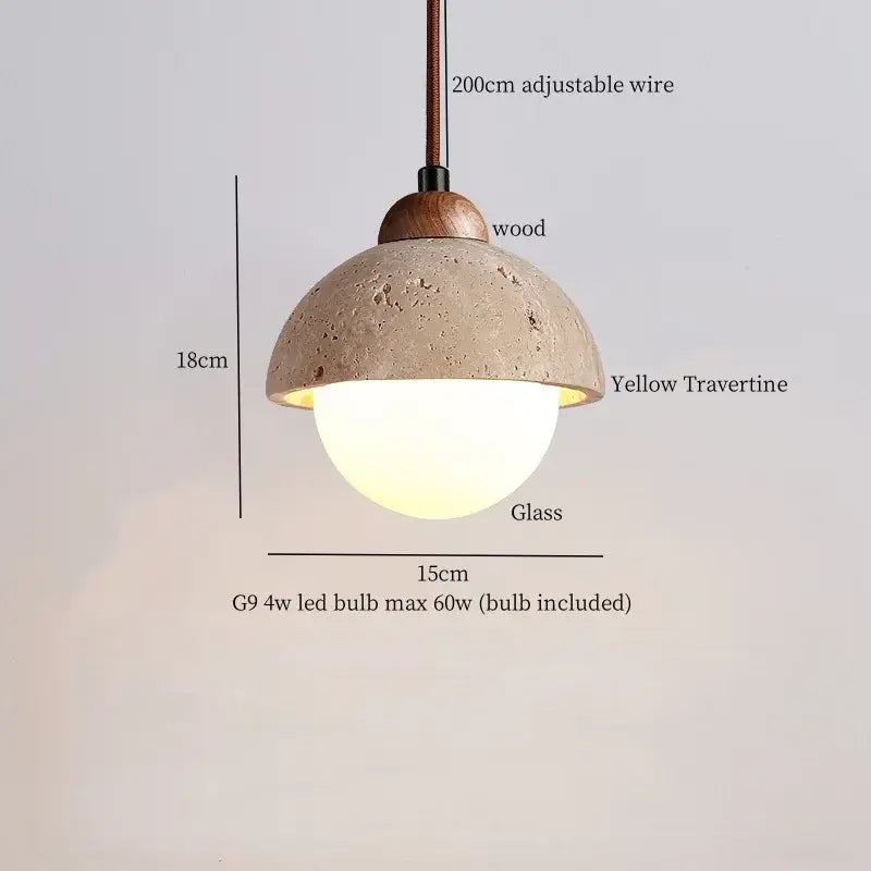 Stone LED Pendant Light