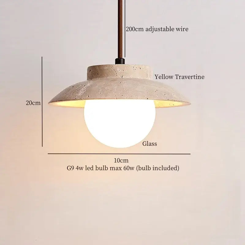 Stone LED Pendant Light
