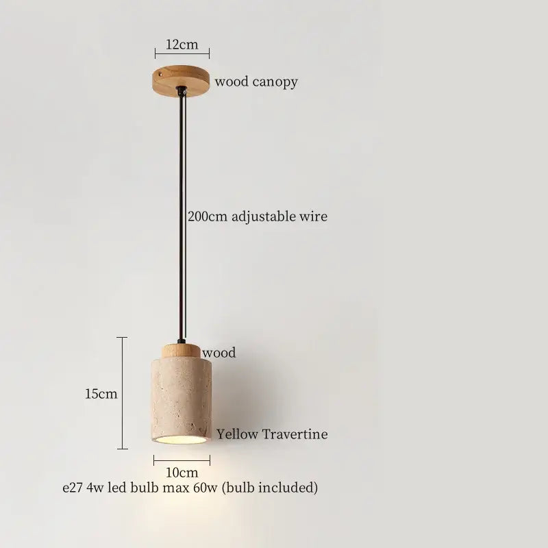 Stone LED Pendant Light