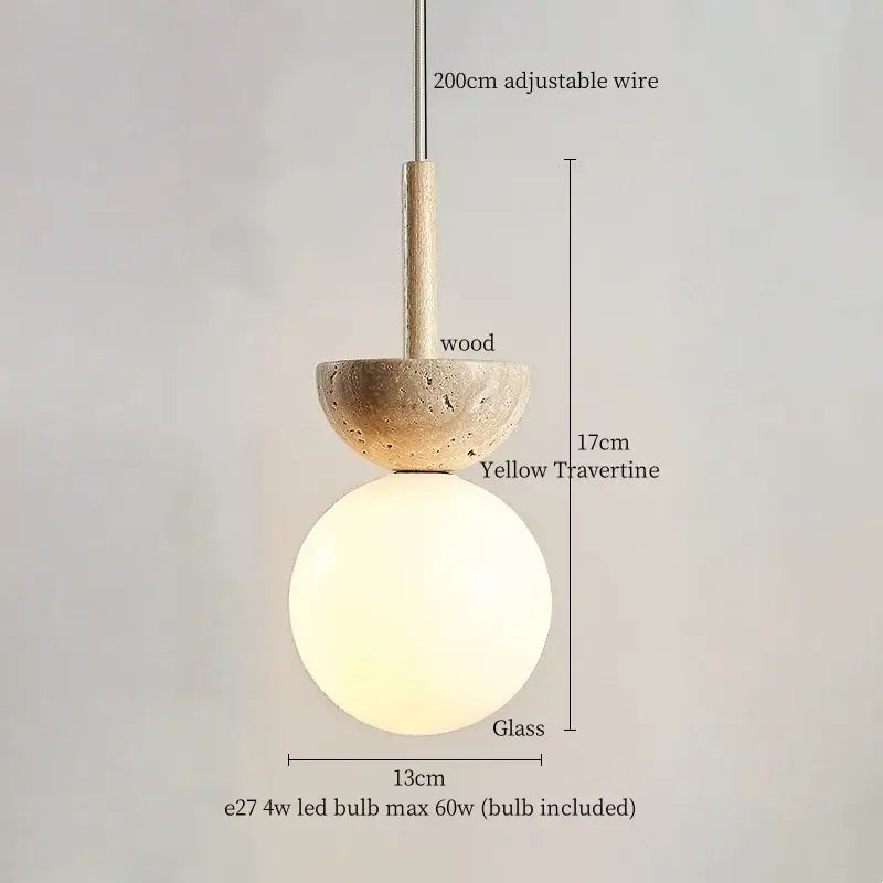 Stone LED Pendant Light