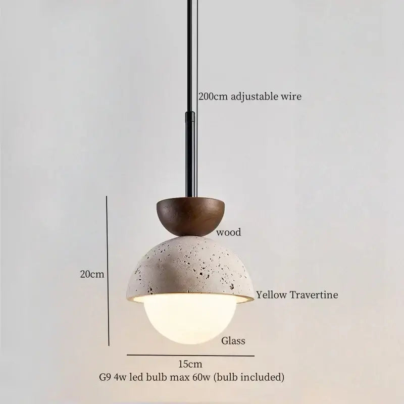 Stone LED Pendant Light