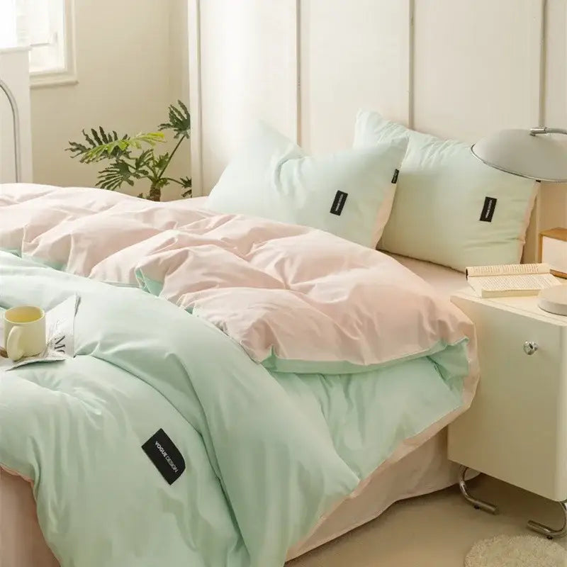 Mint Cotton Bedding Set