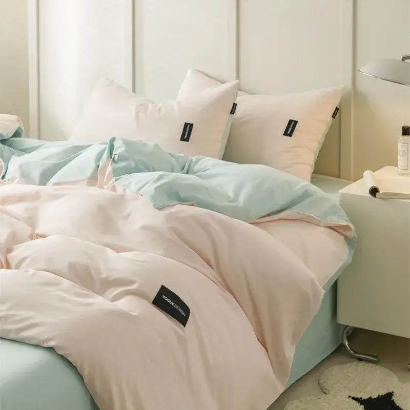 Mint Cotton Bedding Set