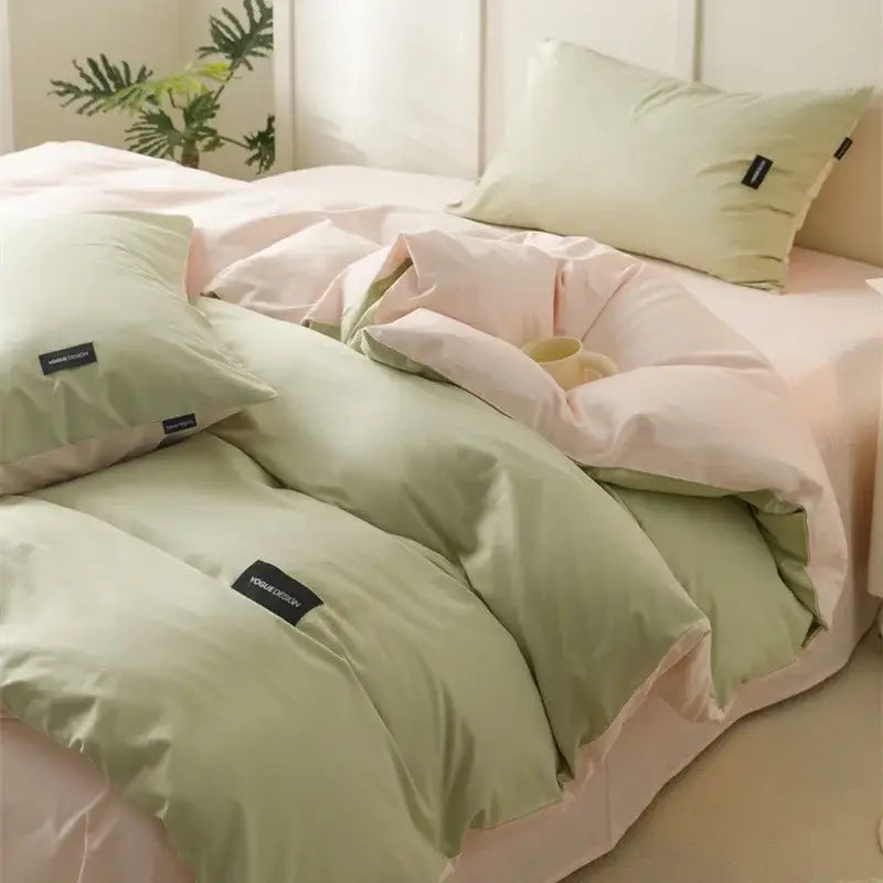 Mint Cotton Bedding Set