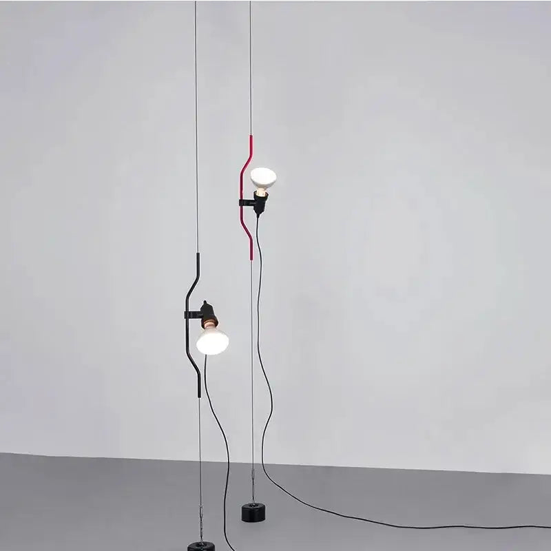 Red Black LED Chandelier