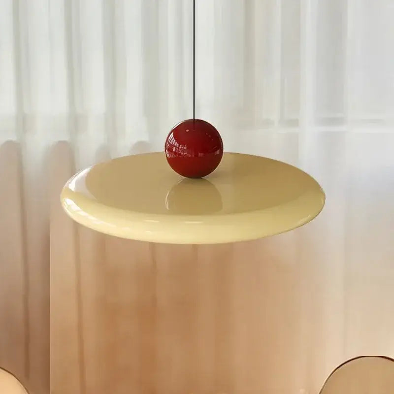 Cream Iron Pendant Light