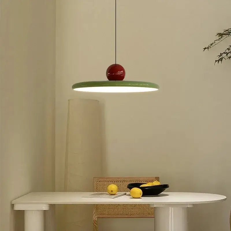 Cream Iron Pendant Light