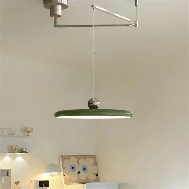 Cream Iron Pendant Light