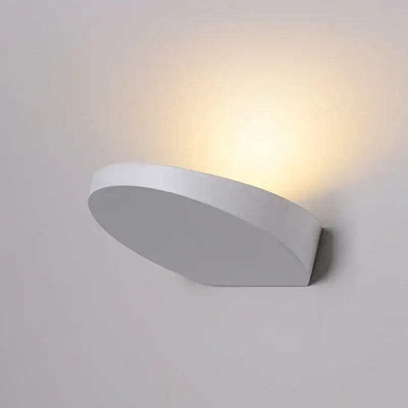 Silver Black LED Wall Lamp for Corridors