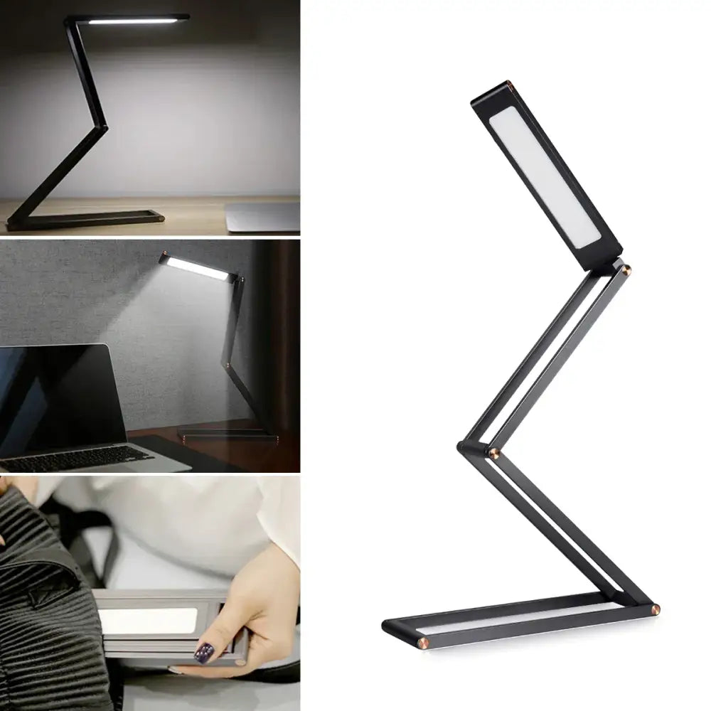 Silver Foldable LED Desk Lamp