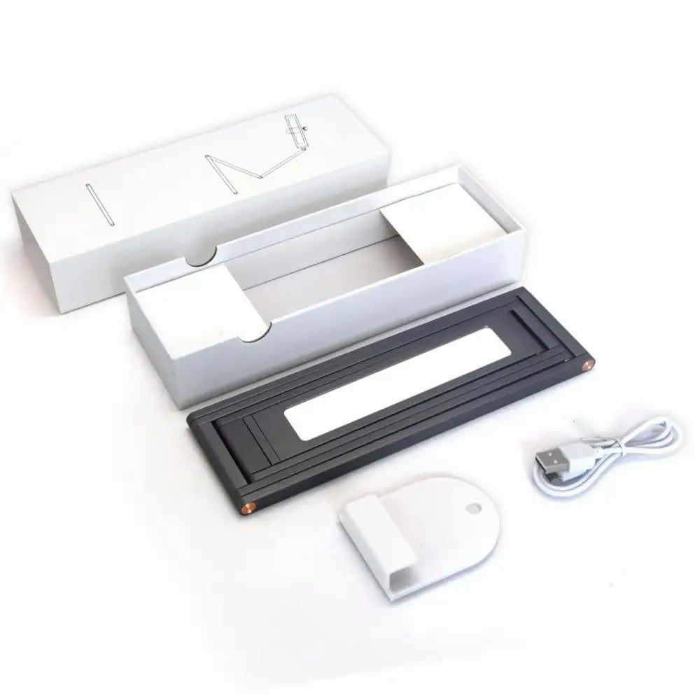 Silver Foldable LED Desk Lamp