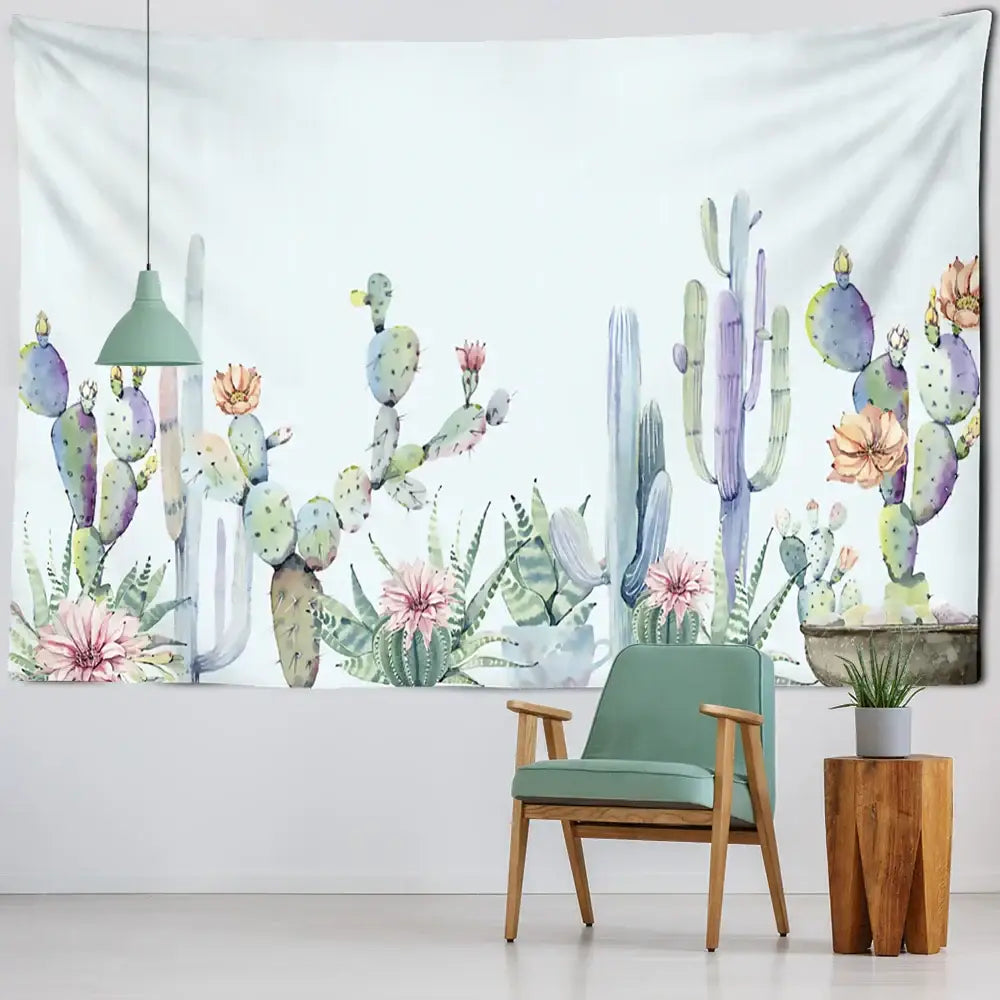 Cactus Plant Tapestry