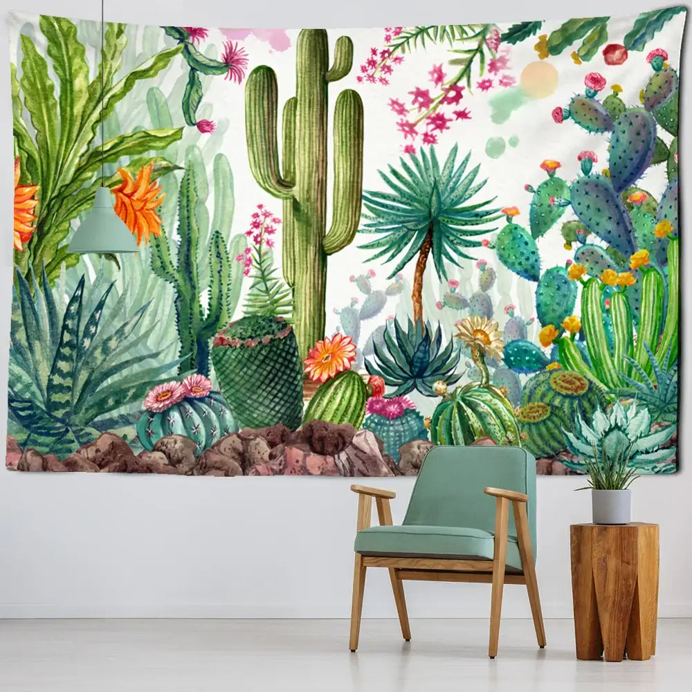 Cactus Plant Tapestry