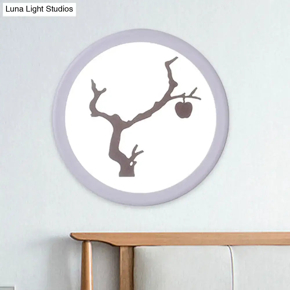 White Acrylic Bedside Wall Lamp