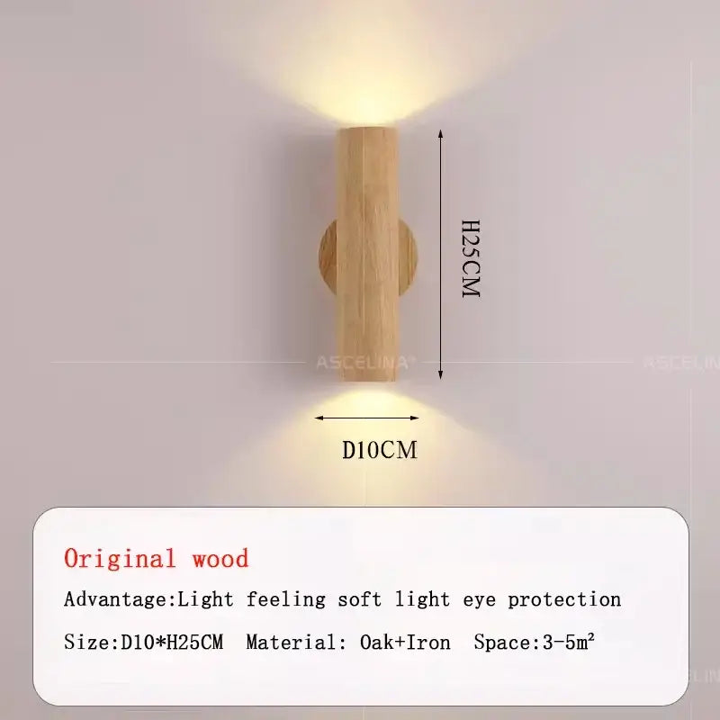 Walnut Nordic Wall Lamp
