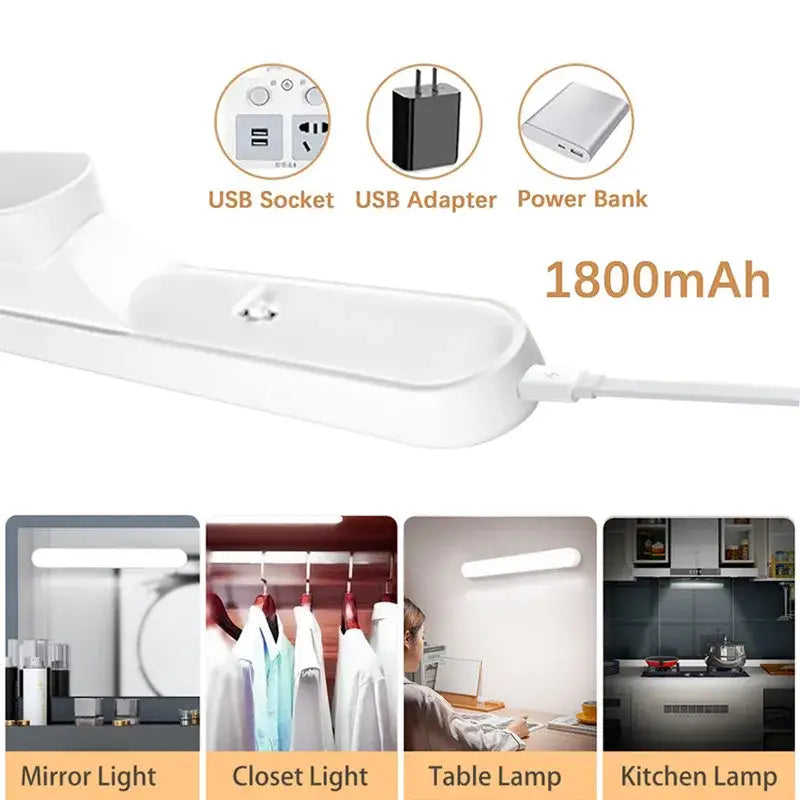White LED Night Table Lamp
