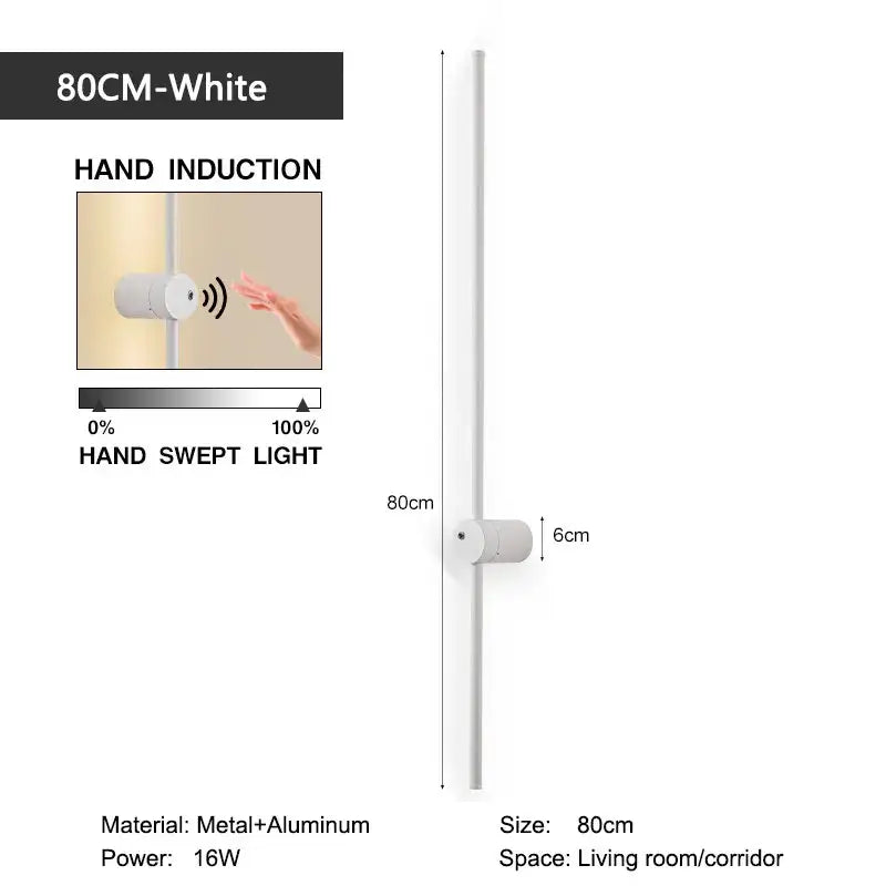 White LED Motion Wall Lamp