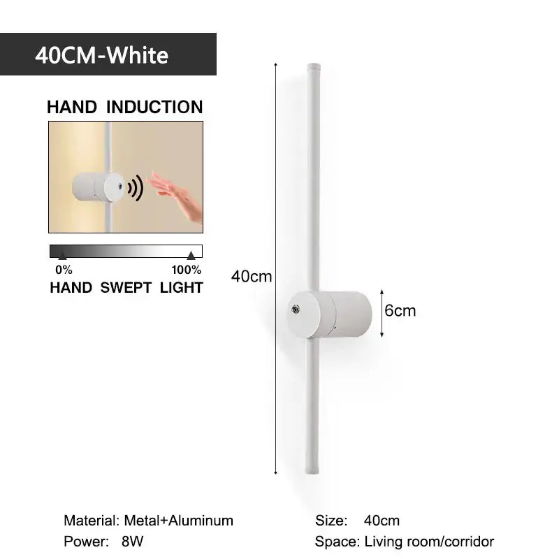 White LED Motion Wall Lamp