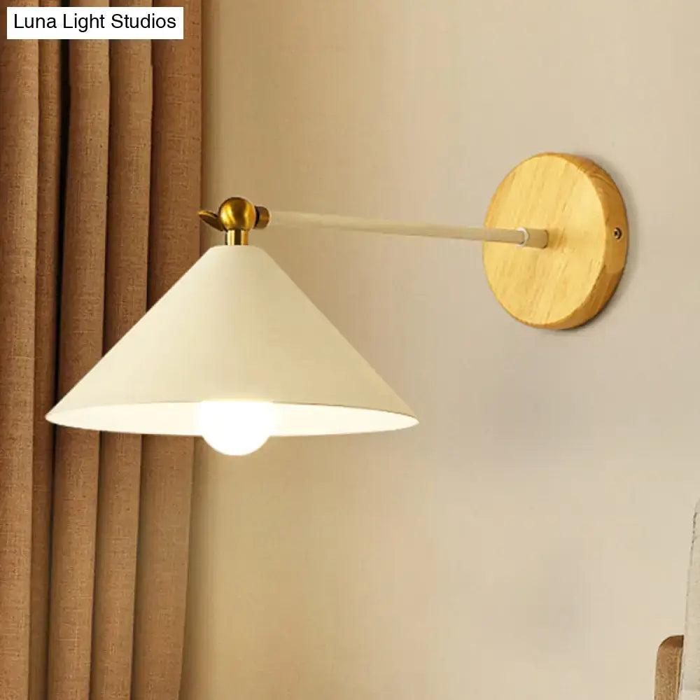 White Brass Pyramid Sconce