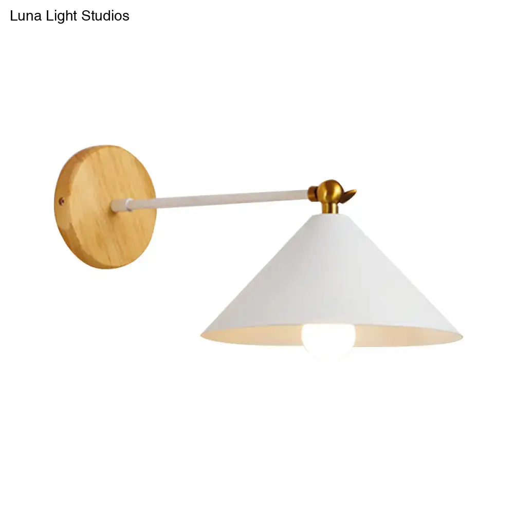 White Brass Pyramid Sconce