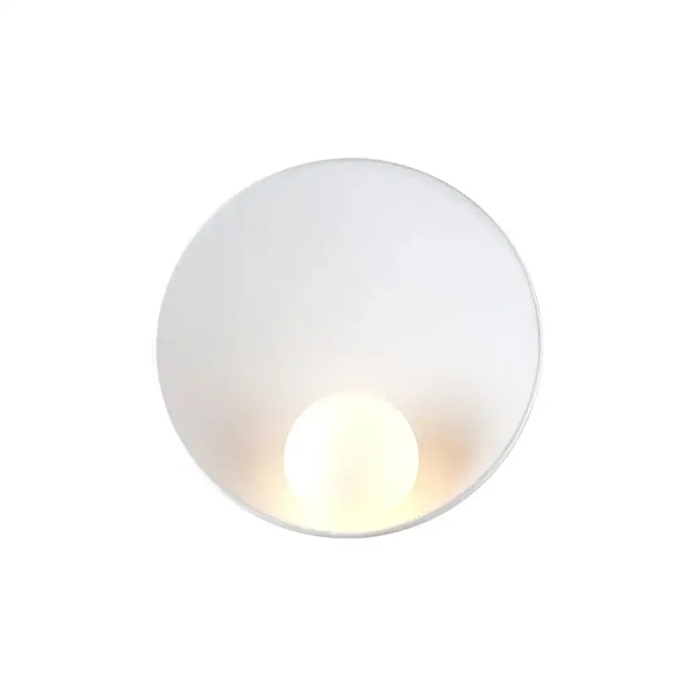 White Ceramic Wall Sconce 6-10W for Bedroom