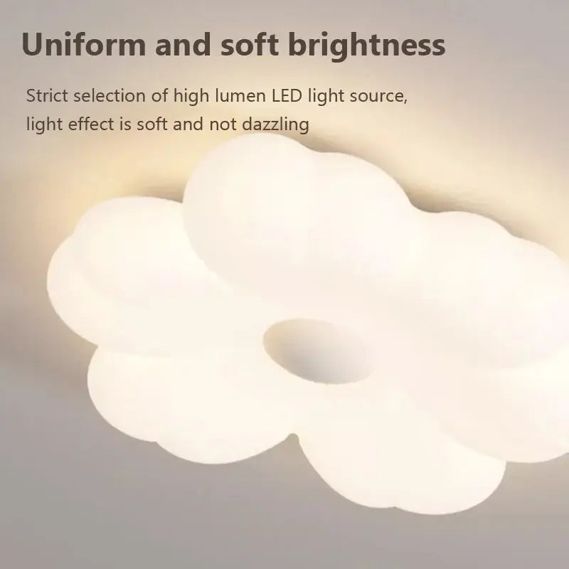 White Cloud Minimalist Bedroom Ceiling Light