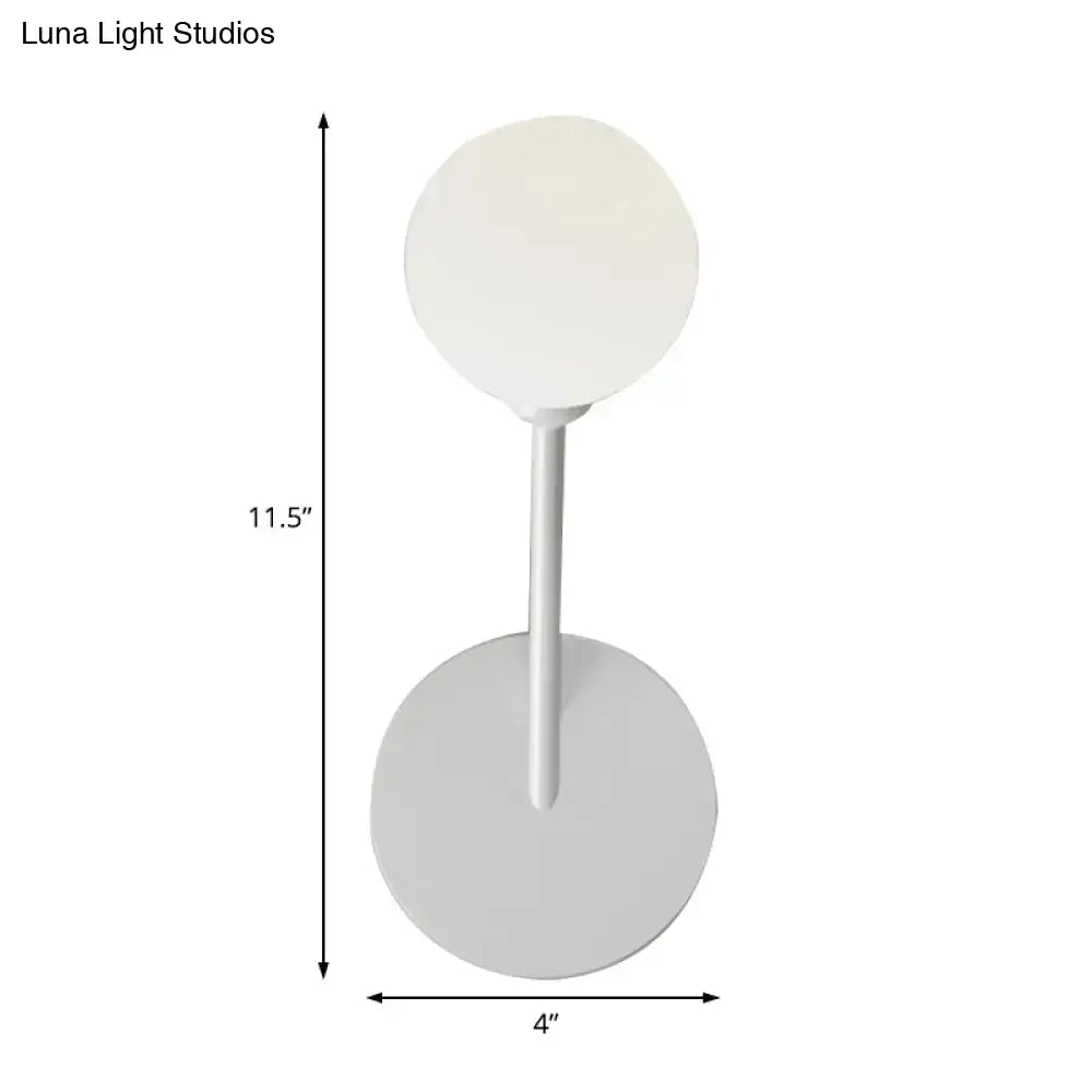 White Frosted Glass Lamp