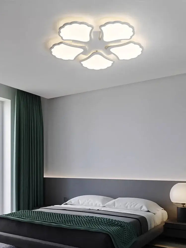 White Ginkgo Ceiling Lamp