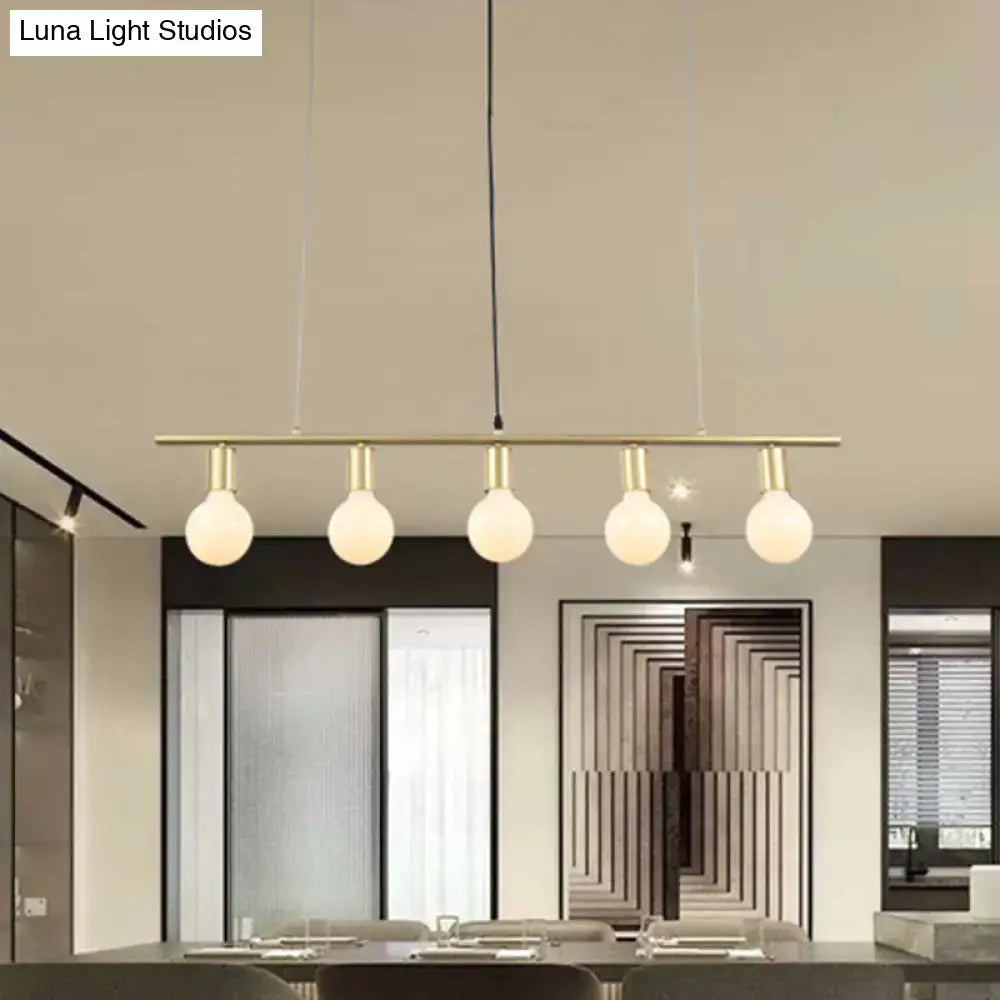 Gold Linear Island Light