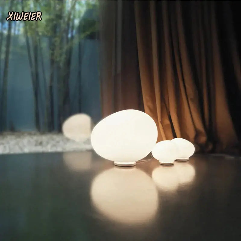 White Goose Egg Floor Lamp