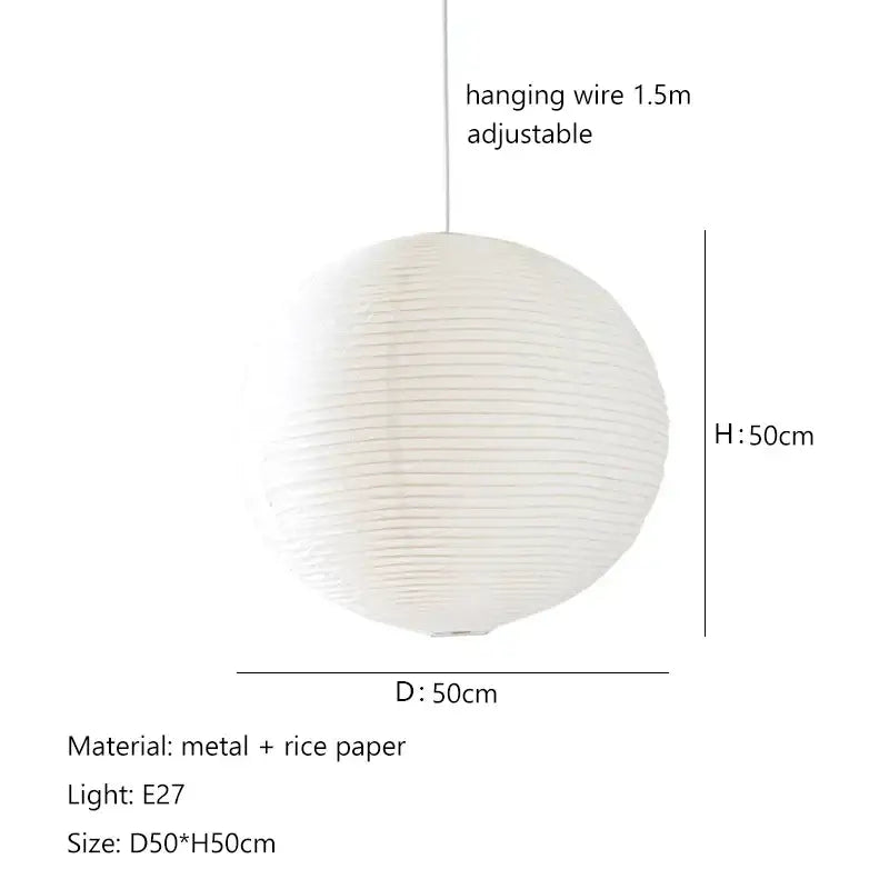 White Handwoven Pendant Lamp