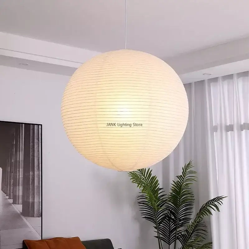 White Handwoven Pendant Lamp