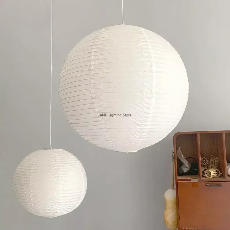 White Handwoven Pendant Lamp
